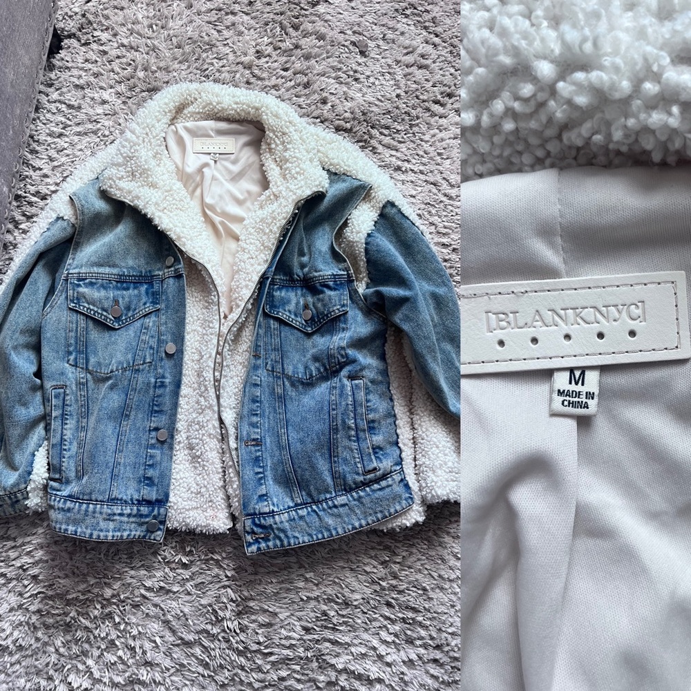 Blank NYC Sherpa Jean jacket